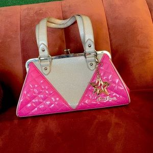 Pink and silver starstruck purse